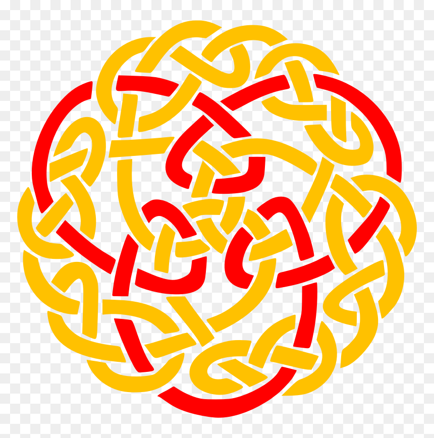 Area,text,symbol - Celtic Knot With Colour, HD Png Download - celtic symbol png