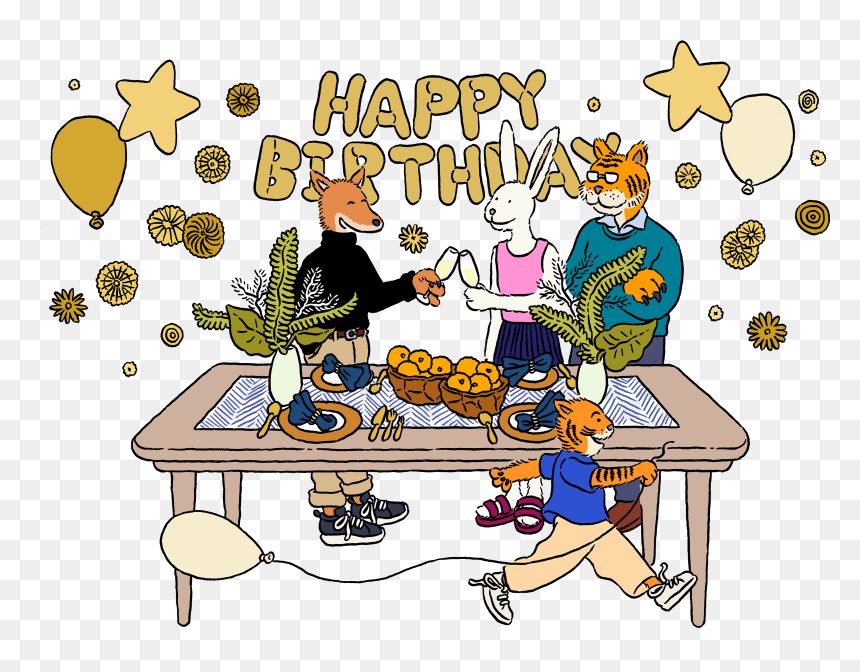 Cartoon, HD Png Download - party table png