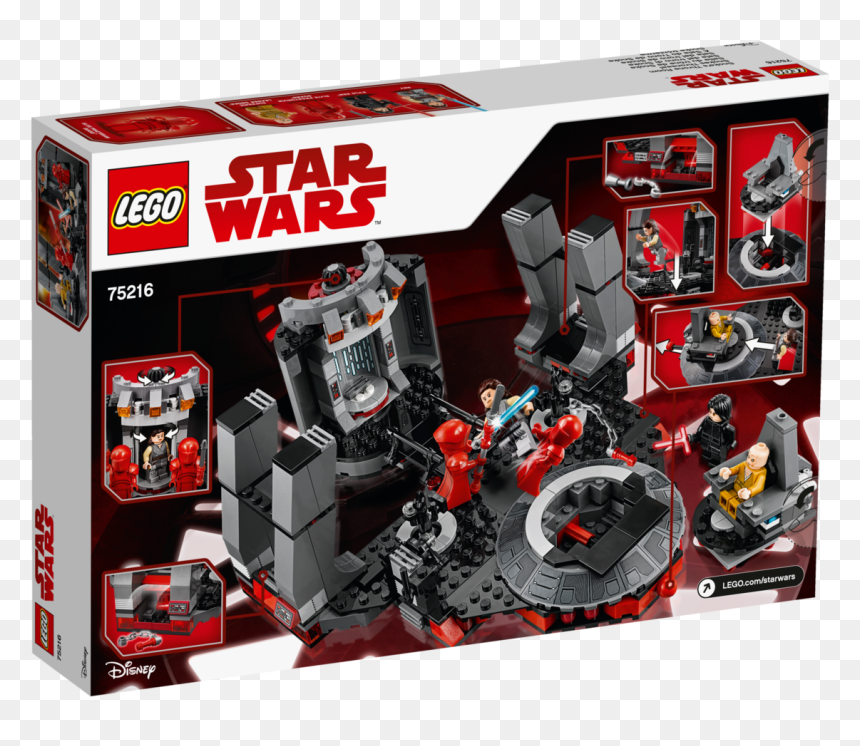 Lego 75216 Star Wars Snoke"s Throne Room - Snoke Throne Room Lego, HD Png Download - star wars lego png