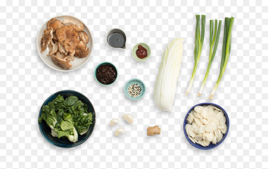 Korean Rice Cakes With Shiitake Mushrooms, Napa Cabbage - Leek, HD Png Download - shiitake mushroom png