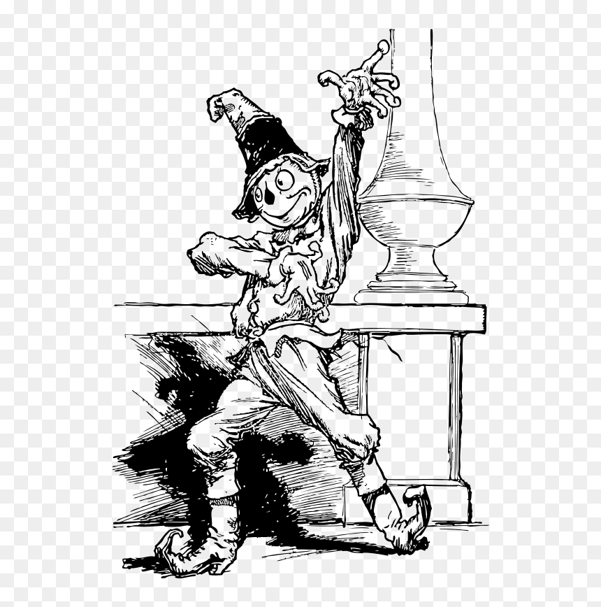 Transparent Scarecrow Clipart - Scarecrow Transparent Drawing, HD Png Download - scarecrow batman png
