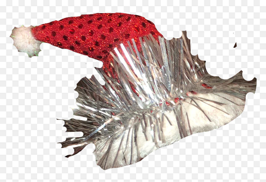 #christmas #hat #santa #tinsel #freetoedit, HD Png Download - christmas tinsel png