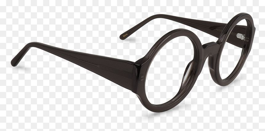 Round Glasses Png Side, Transparent Png - white glasses png
