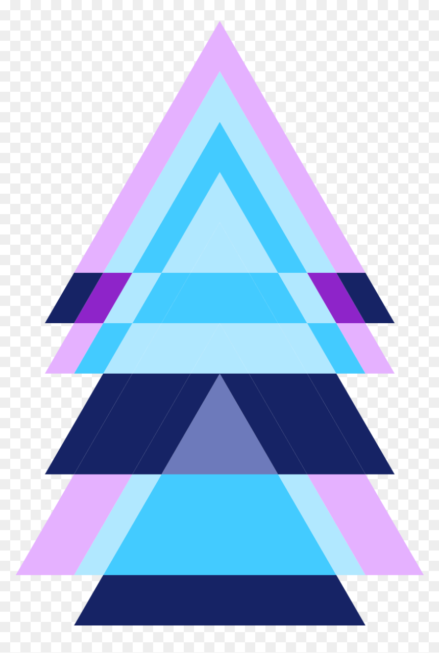 Triangle, HD Png Download - purple triangle png