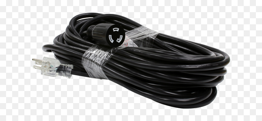 E351a 50′ Extension Cord 12/3, Female Twist Lock - Ethernet Cable, HD Png Download - electrical cord png