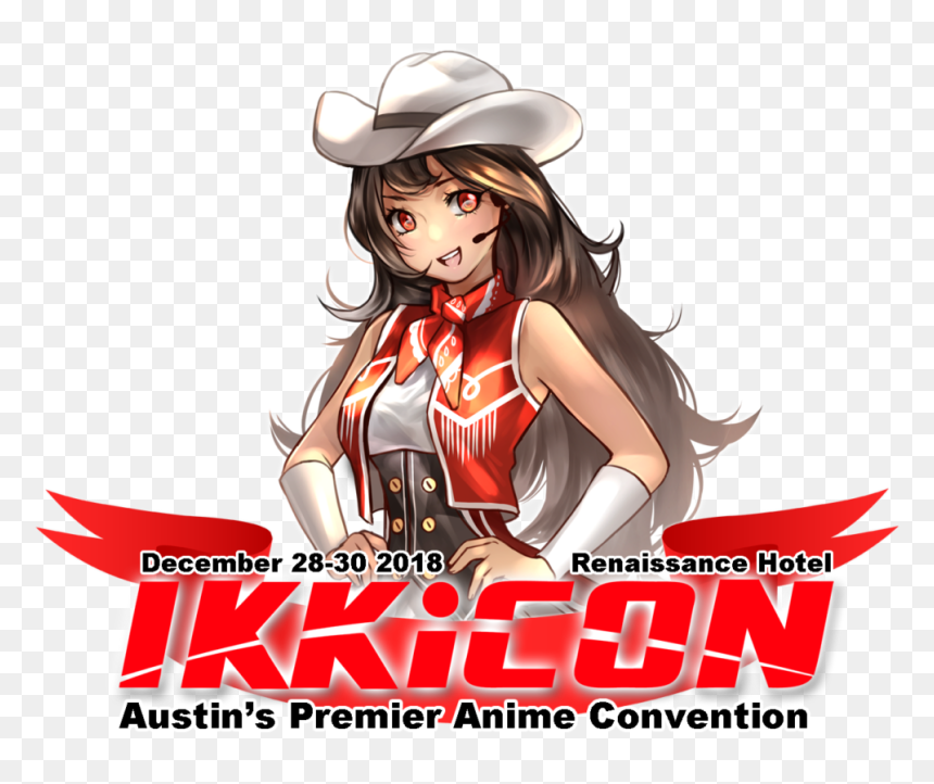 Picture - Ikkicon Logo, HD Png Download - anime christmas hat png