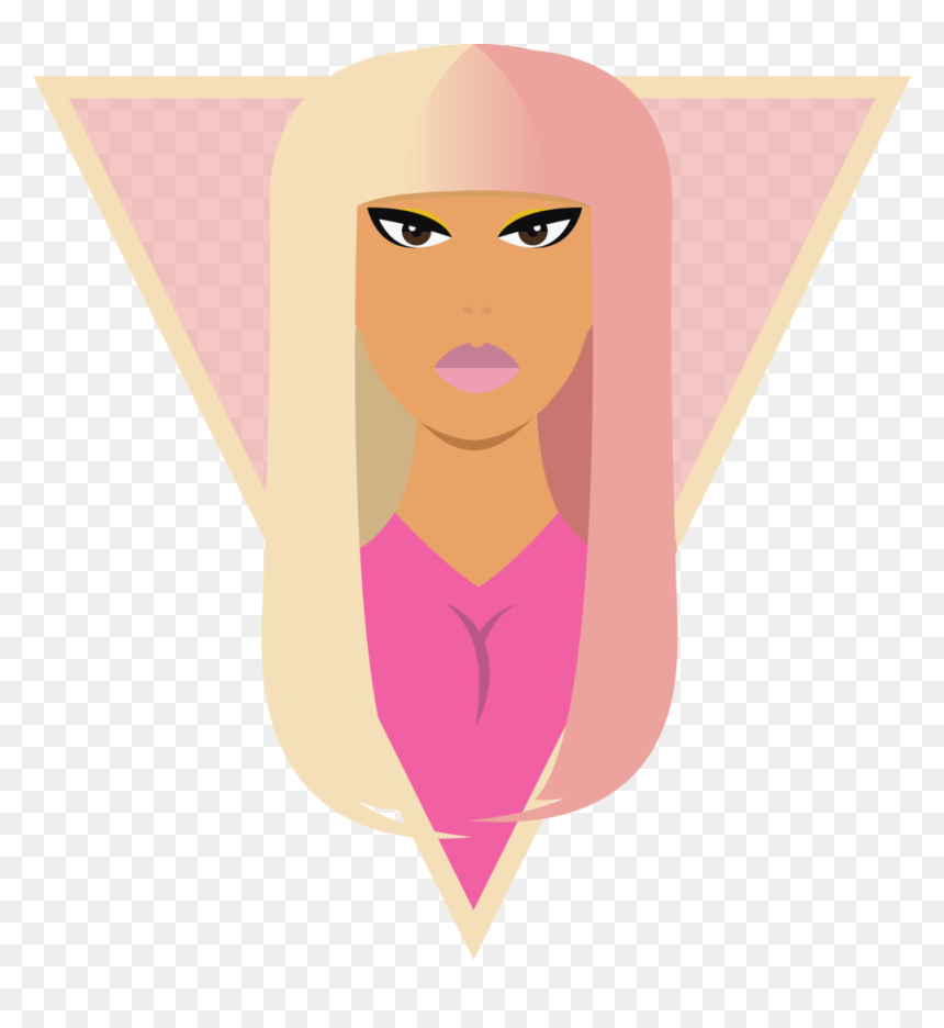 Nicki - Illustration, HD Png Download - nicki minaj face png