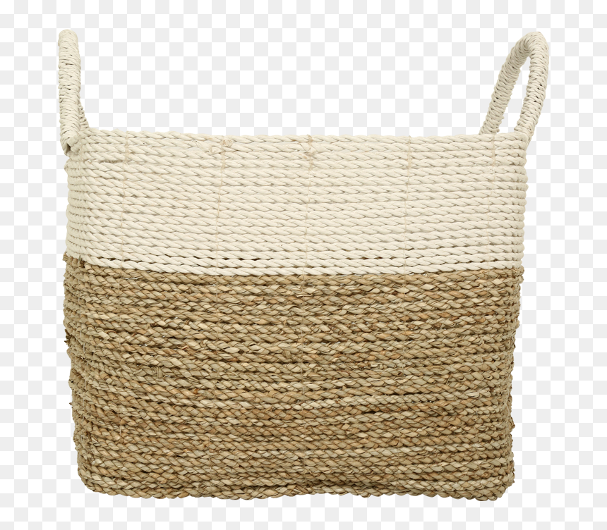 Seagrass Square Basket Large By Stories - Wicker, HD Png Download - sea grass png