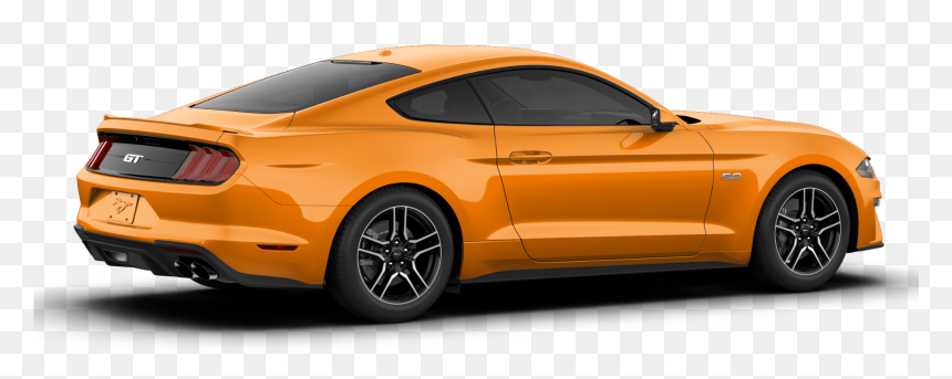 2019 Ford Mustang Gt Premium Orange Exterior Side View - Ford Mustang Gt 2019, HD Png Download - 2016 ford mustang png
