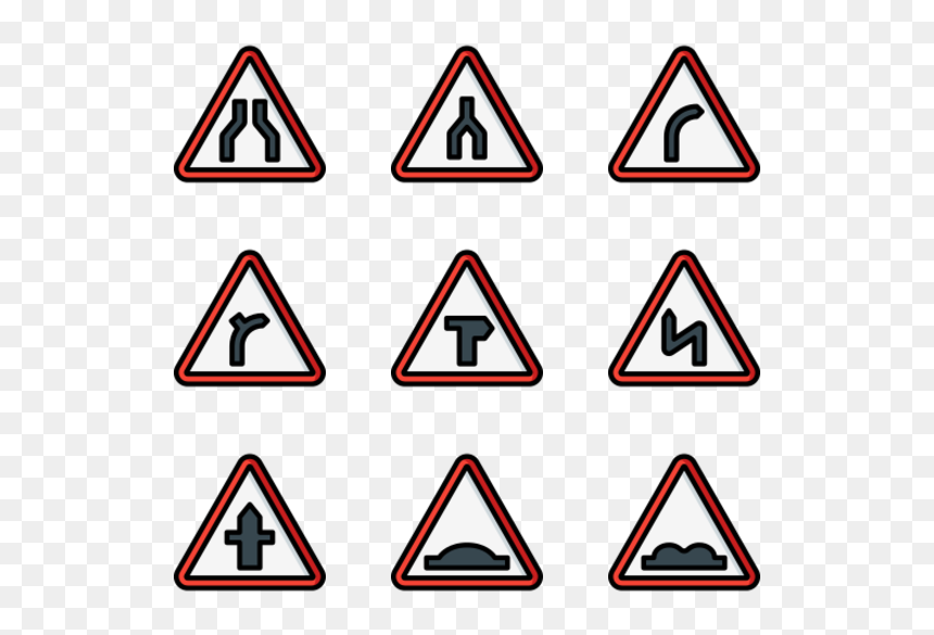 Triangle, HD Png Download - traffic sign png