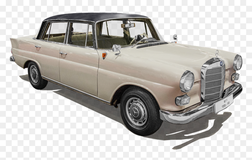 Mercedes, W111, Oldtimer, Classic, Limousine - Antique Car, HD Png Download - pixel car png