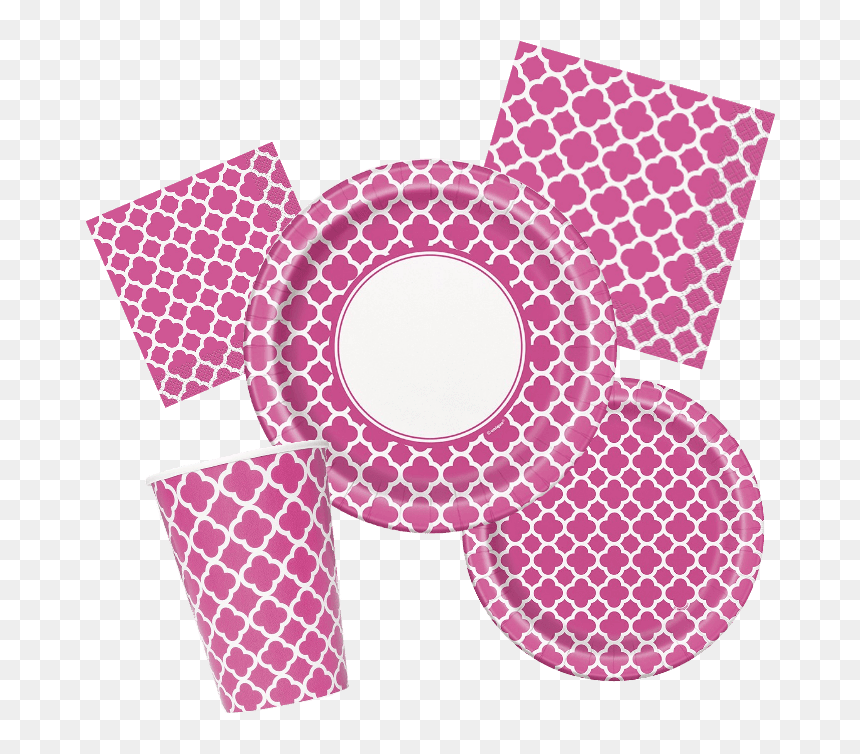 Plate, HD Png Download - quatrefoil png