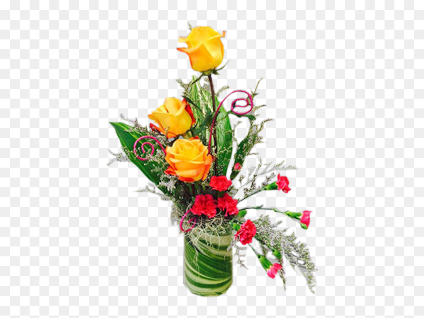 Roses And Mini Carnations, HD Png Download - carnations png