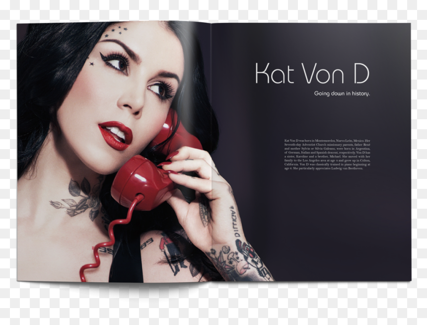 Kat Von D Article - Flyer, HD Png Download - kat von d png