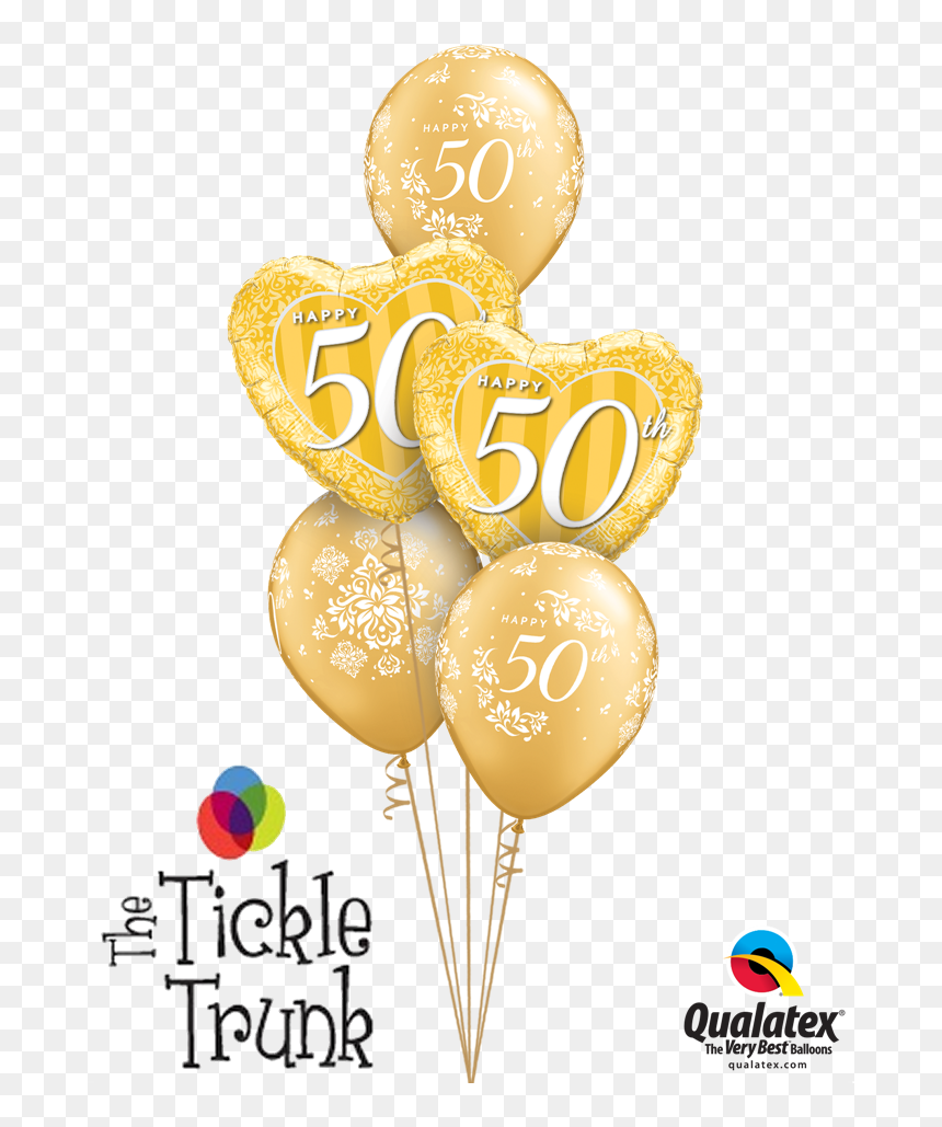Happy Anniversary Balloon Bouquet, HD Png Download - gold ballons png