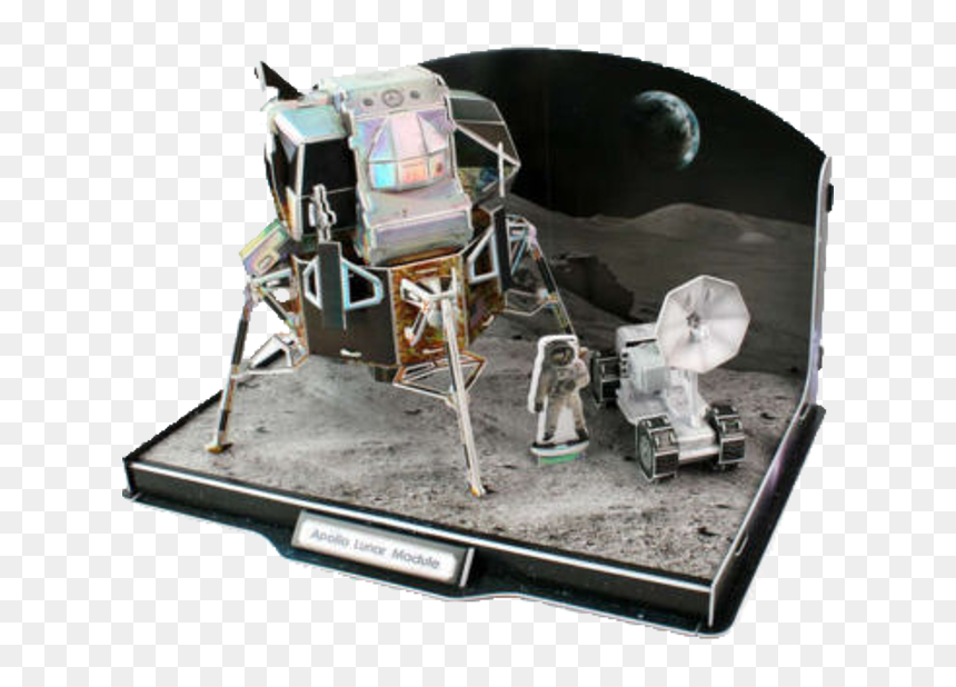 Apollo 11 Jigsaw Puzzle - Cubic Fun Lunar Module, HD Png Download - tesla roadster png