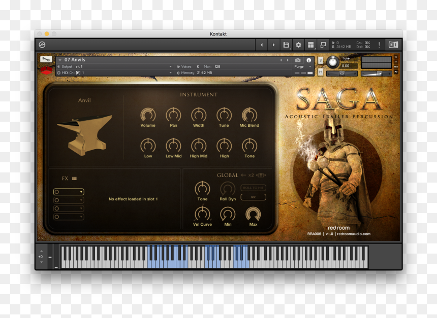 Red Room Audio Saga Acoustic Trailer Percussion, HD Png Download - piano emoji png