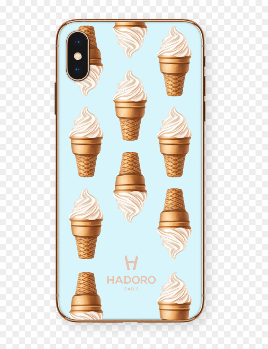 Hadoro Iphone Xs Max Vanilla Cream Cone Without-personalization - Soft Serve Ice Creams, HD Png Download - vanilla ice cream cone png