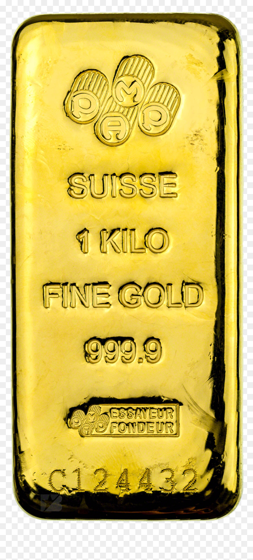 1 Kg Pure Gold Bar, HD Png Download - gold bricks png