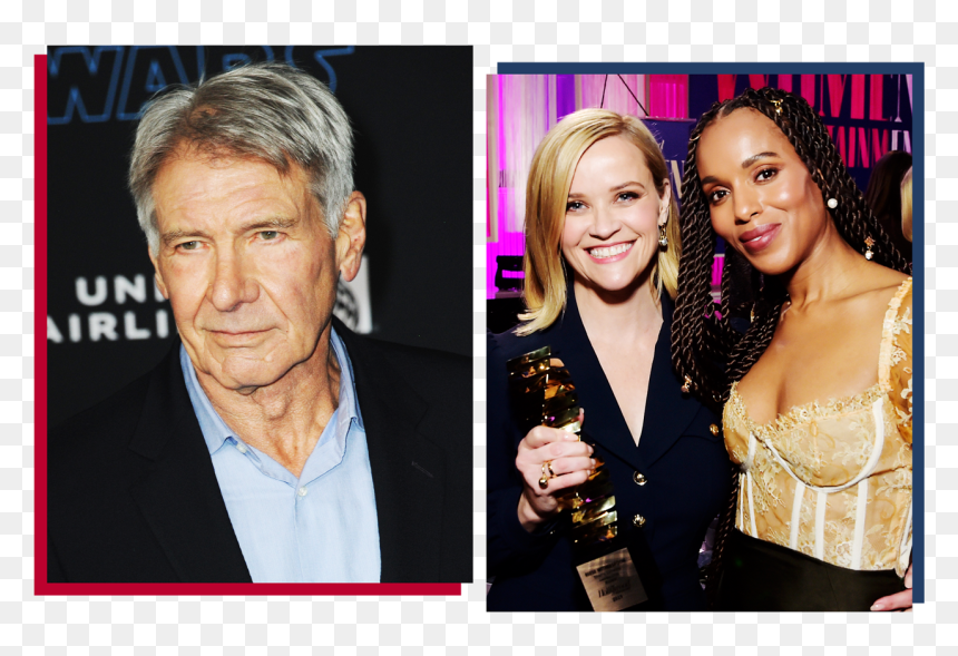 Image May Contain Reese Witherspoon Kerry Washington - Makeover, HD Png Download - harrison ford png