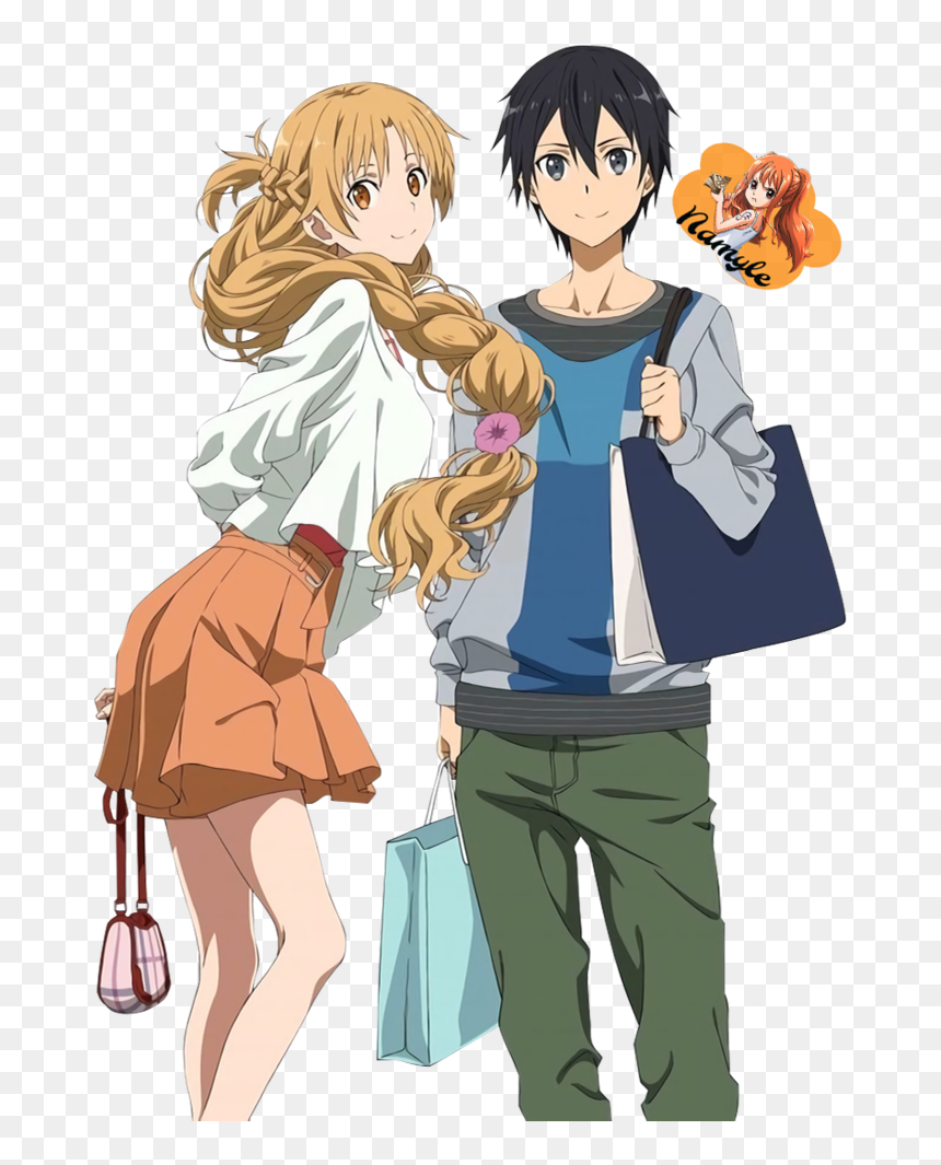 Kirito And Asuna - Asuna And Kirito Png, Transparent Png - kirito and asuna png