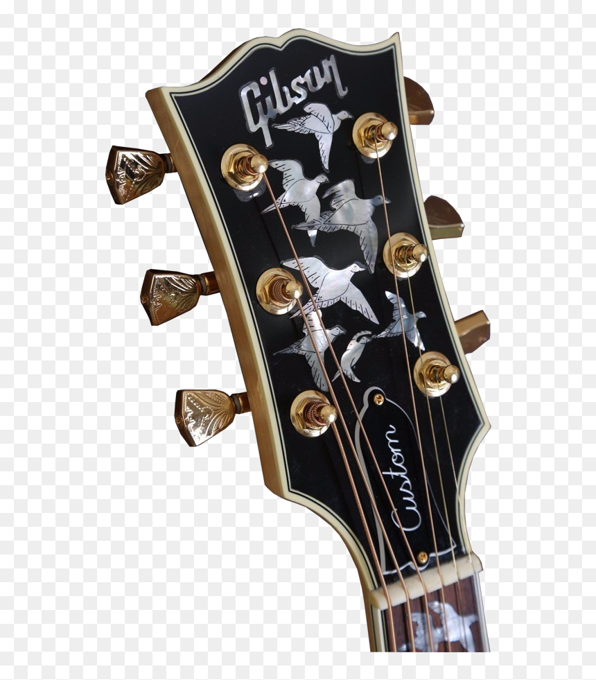 Doves In Flight Gibson Headstock, HD Png Download - guitar headstock png
