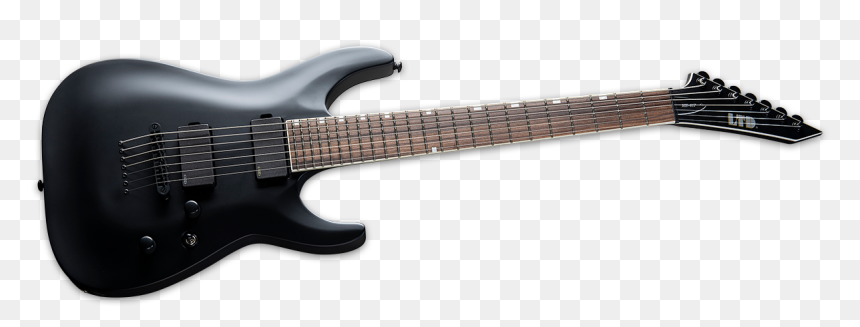 Xlarge - Esp Ltd Mh 417 Blks, HD Png Download - guitar headstock png