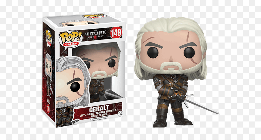 Funko Pop The Witcher, HD Png Download - geralt of rivia png