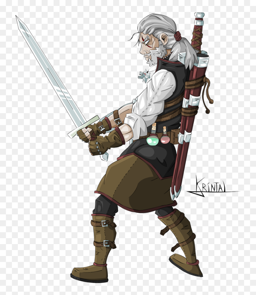 Thumb Image - Cartoon, HD Png Download - geralt of rivia png