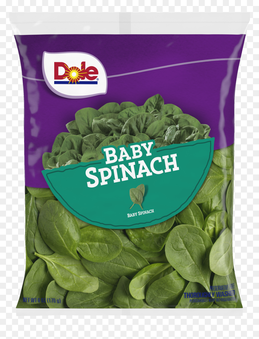 Recall Dole Baby Spinach, HD Png Download - spinach leaf png