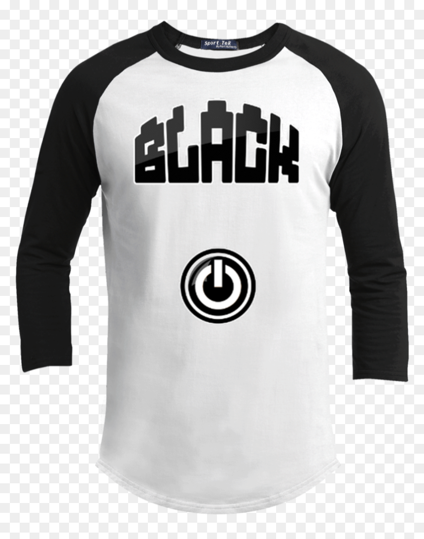 Long-sleeved T-shirt, HD Png Download - black power png