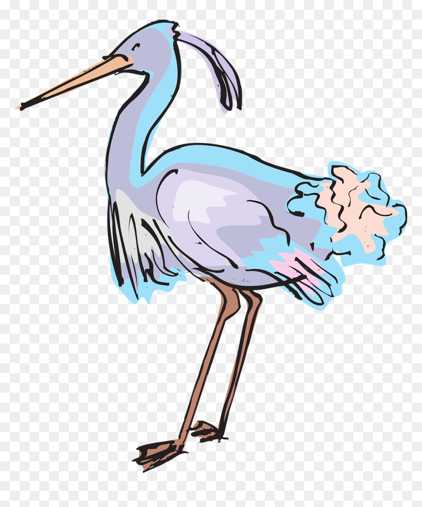 Heron Clipart Png, Transparent Png - purple wings png