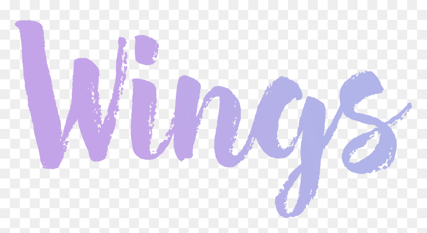 Kavka Nyc Girl Textual Art On Wrapped Canvas - Calligraphy, HD Png Download - purple wings png