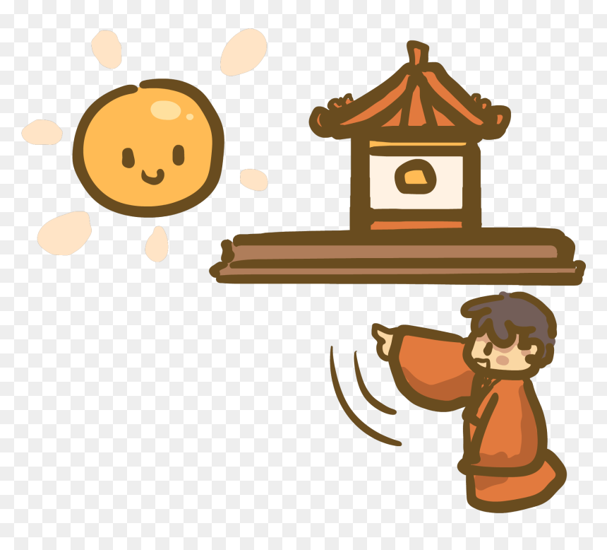 Learning Japanese Kanji With Pictures Time - Mnemonic For Toki Kanji, HD Png Download - japanese kanji png