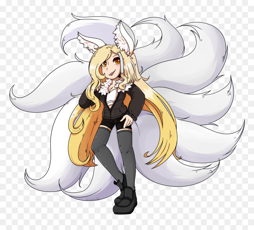 Nine Tailed Vixen - Cartoon, HD Png Download - nine tailed fox png