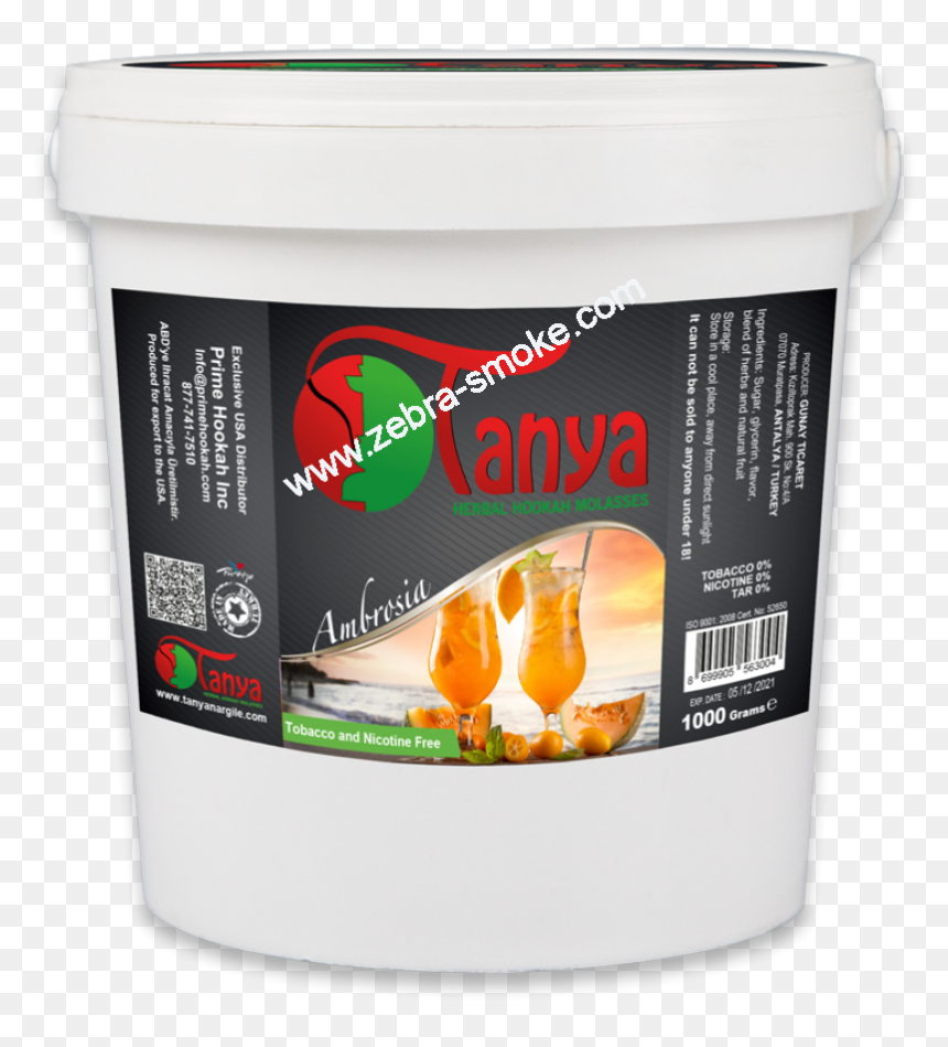 Tanya Herbal Shisha 1000g - Iced Tea, HD Png Download - smoking hookah png
