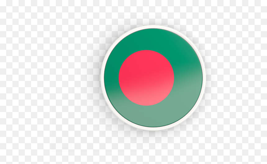 Round Icon With White Frame - Bangladesh Flag Photo Frame, HD Png Download - square white frame png