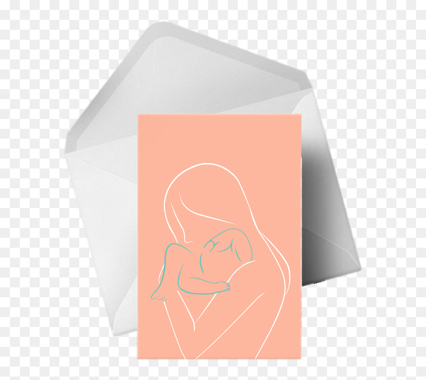 Gift A Hand Heart Or Card - Envelope, HD Png Download - construction paper png