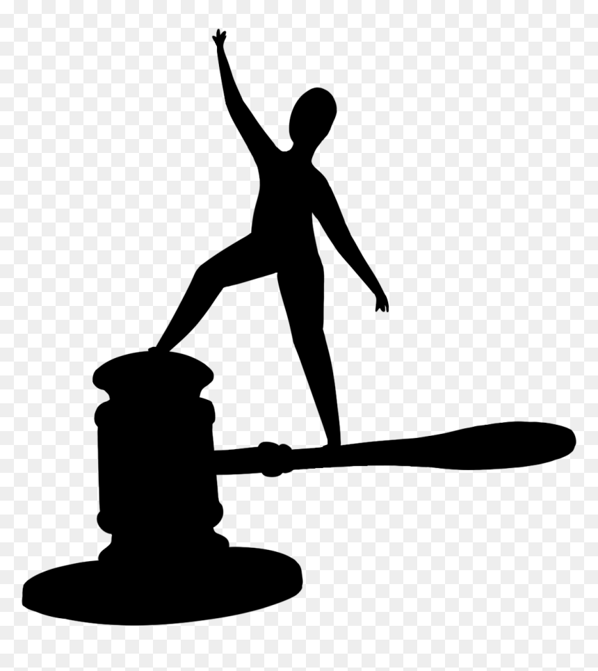 Silhouette, HD Png Download - gavel silhouette png