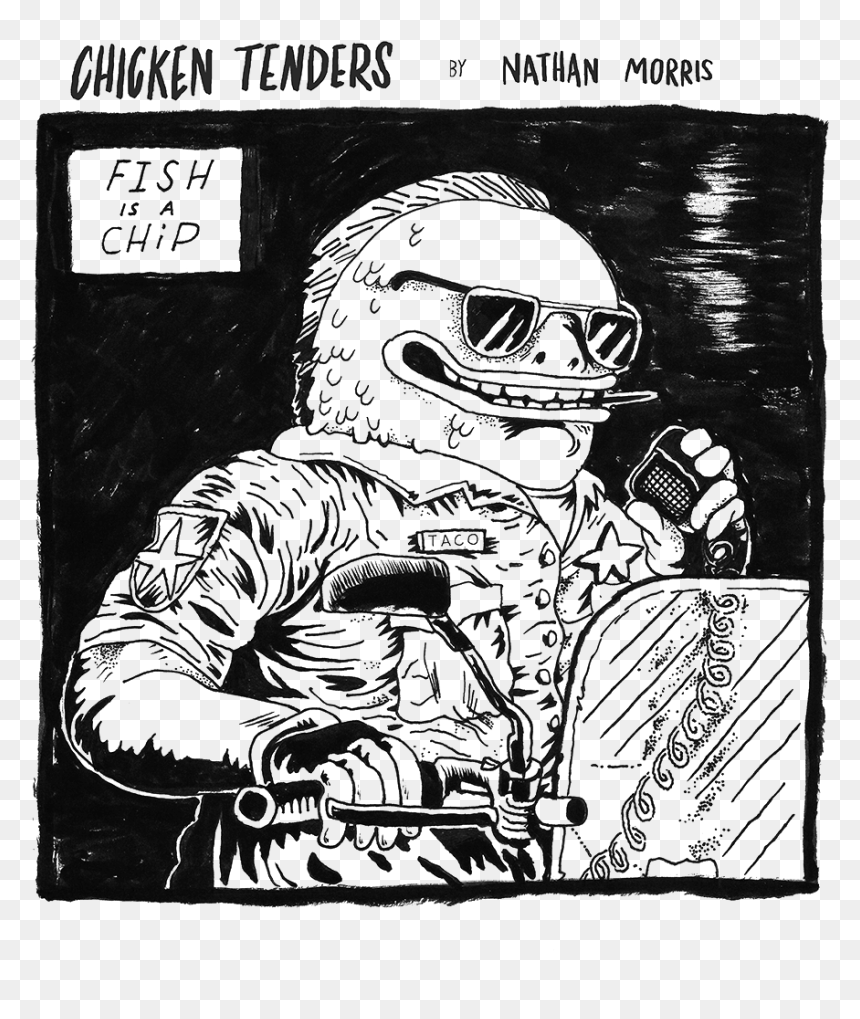Chicken Tenders By Nathan-morris - Adult Swim Comic, HD Png Download - chicken fingers png