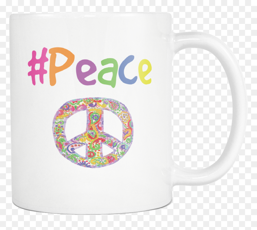 Mug, HD Png Download - peace word png