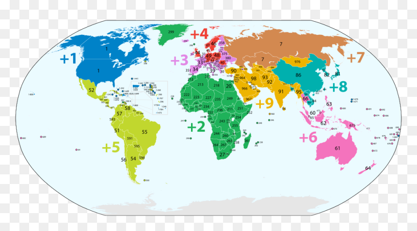 Phone Country Code Map, HD Png Download - professor farnsworth png