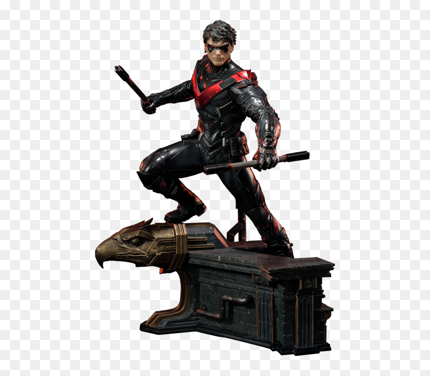 Arkham Knight Nightwing Red, HD Png Download - dick grayson png