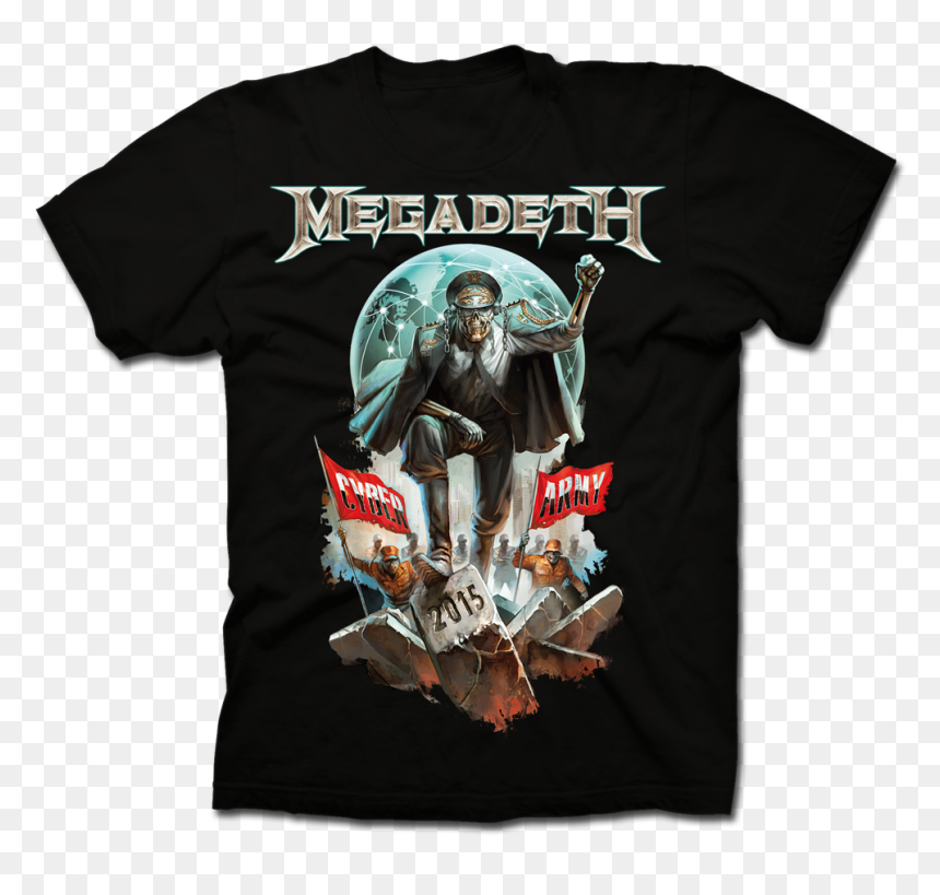 Megadeth Cyber Army 2019 Club T Shirt, HD Png Download - megadeth logo png