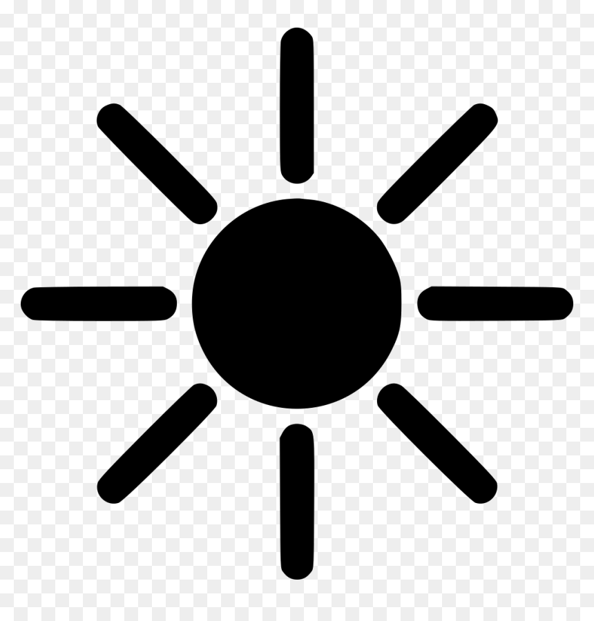 Brightness Icons, HD Png Download - sun png