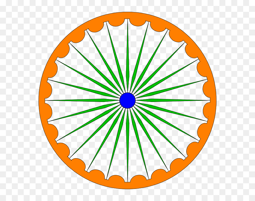 Indian Flag Black And White, HD Png Download - sun png