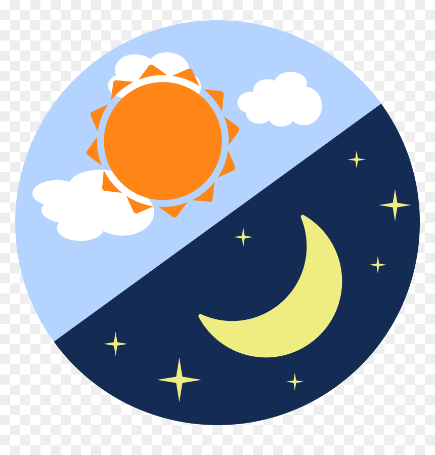 Day And Night Icon, HD Png Download - moon png