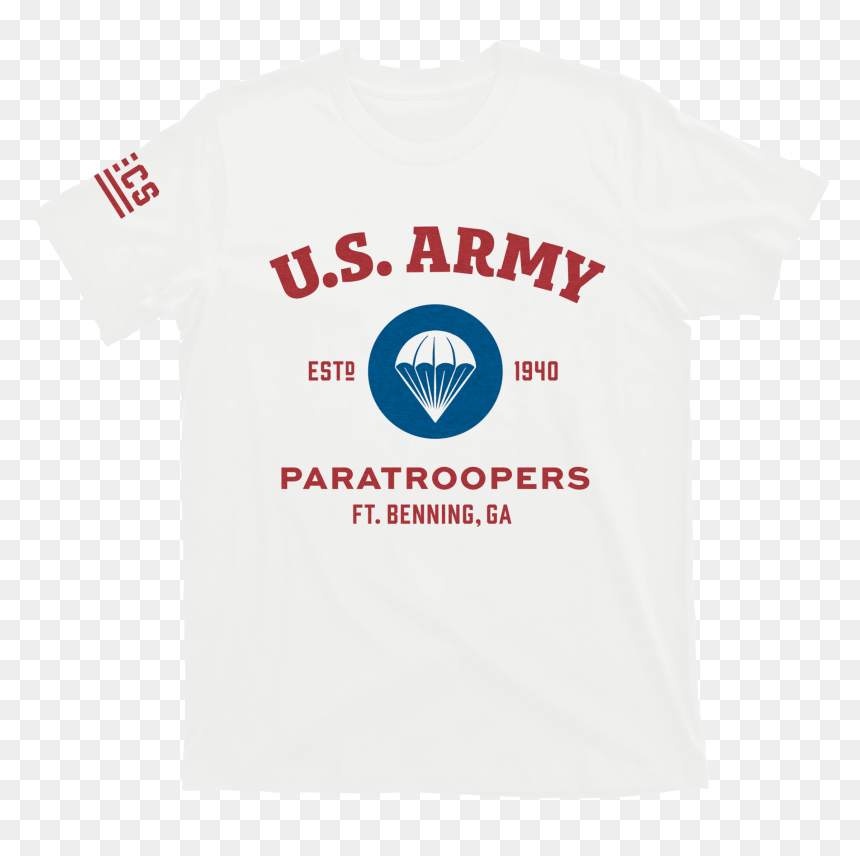 Airborne Us Army Paratroopers T-shirt - Active Shirt, HD Png Download - airborne png