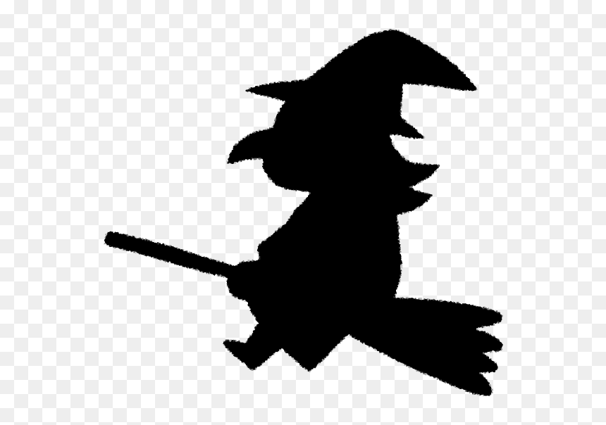 Silhouette Halloween Witch Clip Art - Silhouette Halloween 31, HD Png Download - witch doctor png