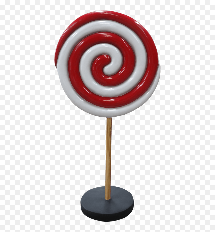 Round Lollipop Twirl Candy Oversized Twirl Red White - ספירלה סוכריות על מקל, HD Png Download - twirl png